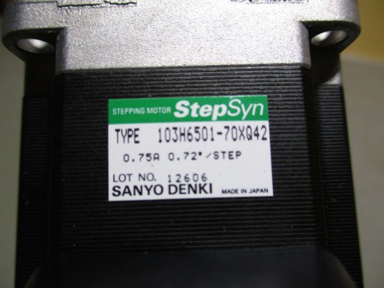 中古 SANYO DENKI StepSyn 103H6501-70XQ42 モーター 2個 - growdesystem