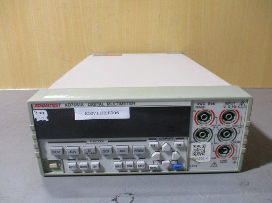 中古 ADVANTEST AD7451A DIGITAL MULTMETER デジタルマルチメーター 通電OK - growdesystem