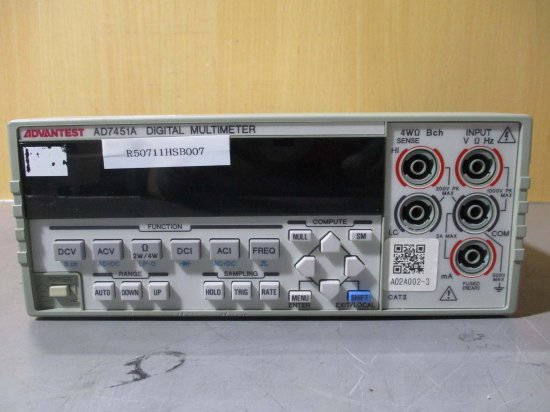 中古 ADVANTEST AD7451A DIGITAL MULTMETER デジタルマルチメーター 通電OK - growdesystem