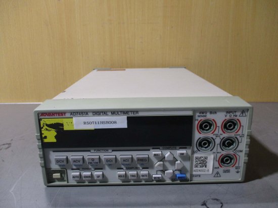 中古 ADVANTEST AD7451A DIGITAL MULTMETER デジタルマルチメーター 通電OK - growdesystem