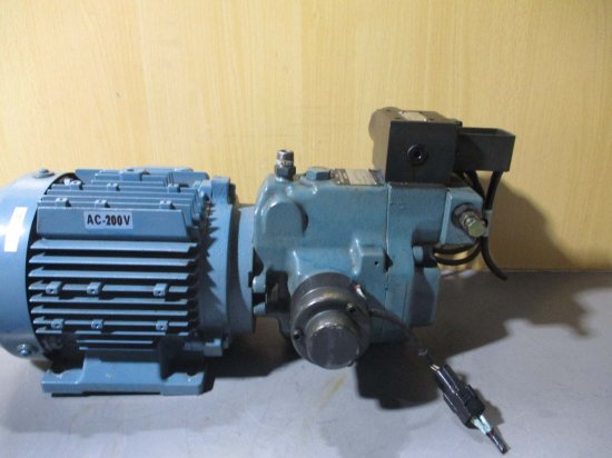 中古 YUKEN 3相インダクションモーター M1-1.5-30 1.5KW IK FCKLA21 SB1210-04-28-10 ポンプ  A16-FR04E140-4212 ＜送料別＞ - growdesystem