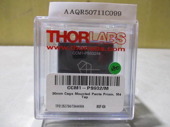 新古 THORLABS CCM1-PS932/M 30mm Cage Mounted Penta Prism, M4 Tap ...