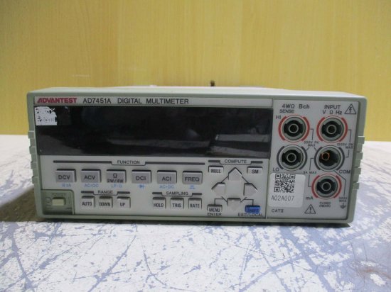 中古 ADVANTEST AD7451A DIGITAL MULTMETER デジタルマルチメーター 通電OK - growdesystem