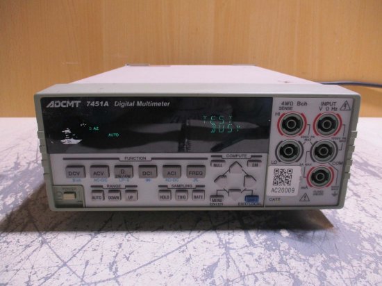 中古 ADCMT 7451A DIGITAL MULTMETER デジタルマルチメータ 通電OK - growdesystem