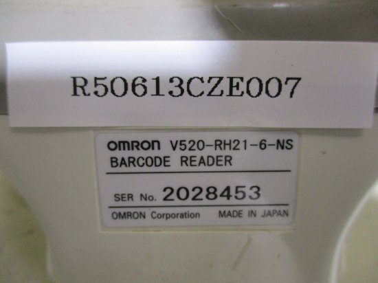 中古 OMRON BARCODE READER V520-RH21-6-NS ハンディタッチバーコードリーダ - growdesystem