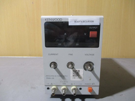 中古 KENWOOD PA18-2A REGULATED DC POWER SUPPLY パワーサプライ 直流安定化電源 - growdesystem