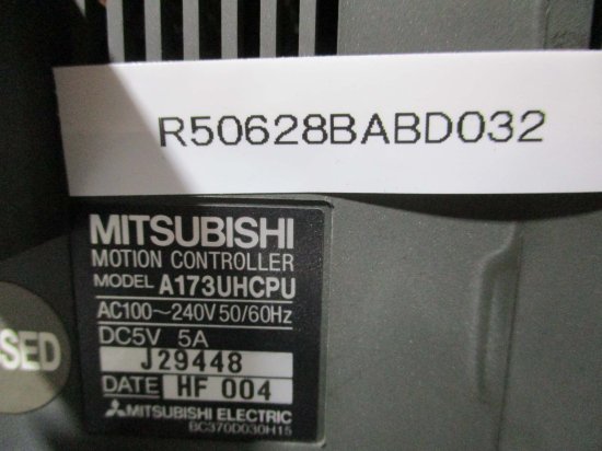 中古 MITSUBISHI MOTION CONTROLLER A173UHCPU モーションコントローラ - growdesystem