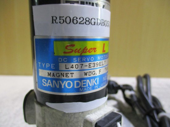 中古 SANYO DENKI DC SERVO MOTOR L407-E39EL7 3相ステッピングモータ70W - growdesystem