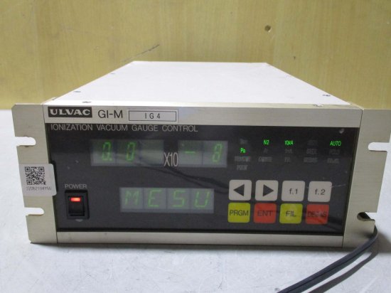 中古 ULVAC IONIZATION VACUUM GAUGE CONTROL GI-M 電離真空計制御 通電OK - growdesystem