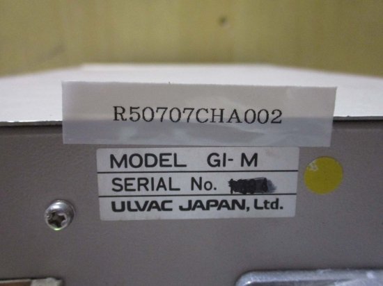 中古 ULVAC IONIZATION VACUUM GAUGE CONTROL GI-M 電離真空計制御 通電OK - growdesystem