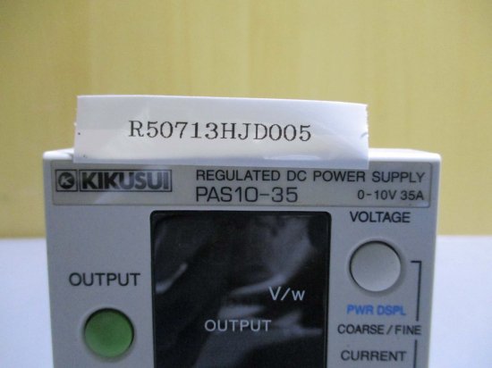 中古 KIKUSUI REGULATED DC POWER SUPPLY PAS10-35 直流安定化電源 0-10V 35A 通電OK -  growdesystem