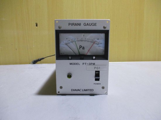 中古 DIAVAC LIMITED PT-3PM PIRANI GAUGE ピラニ真空計＜通電OK＞ - growdesystem