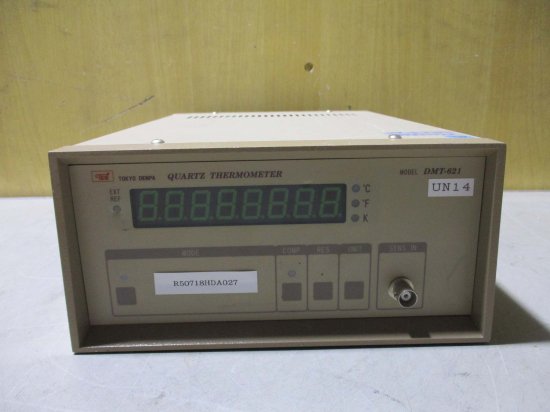 中古 TOKYO 東京電波 DMT-621 DENPA QUARTZ THERMOMETER クオーツ温度計＜通電OK> - growdesystem