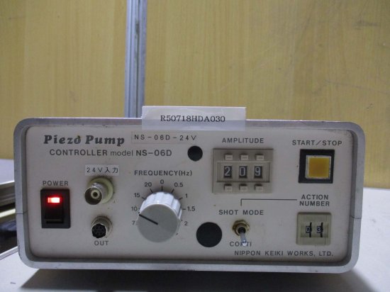 中古 NIPPON KEIKI Piezo Pump ピエゾポンプコントローラ NS-06D-24 AC100V ＜通電OK> -  growdesystem