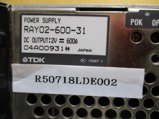 中古 TDK POWER SUPPLY RAY02-600-31 2V 600A - growdesystem