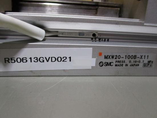 中古 SMC MXW20-100B-X11 エアスライドテーブル MXWシリーズ