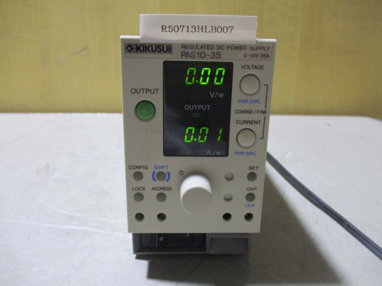 中古 KIKUSUI REGULATED DC POWER SUPPLY PAS10-35 直流安定化電源 0-10V 35A 通電OK -  growdesystem