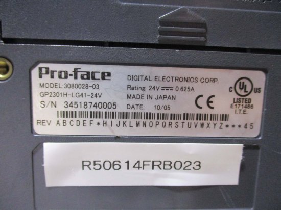 中古 PRO FACE 3080028-03 GP2301H-LG41-24V タッチパネル - growdesystem