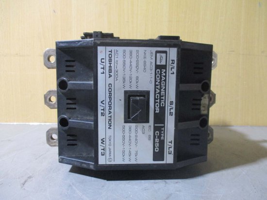 中古 TOSHIBA C-250 AX1 AX2(1A1B) 電磁接触器 MAGNETIC CONTACTOR マグネットコンタクター -  growdesystem