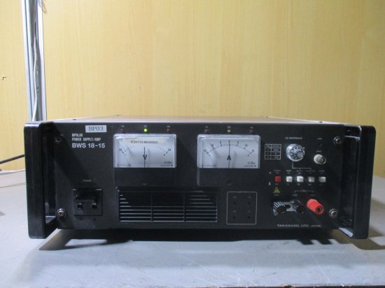 中古 TAKASAGO BIPOLAR POWER SUPPLY/AMP BWS 18-15 バイポーラ電源/アンプ 通電OK -  growdesystem