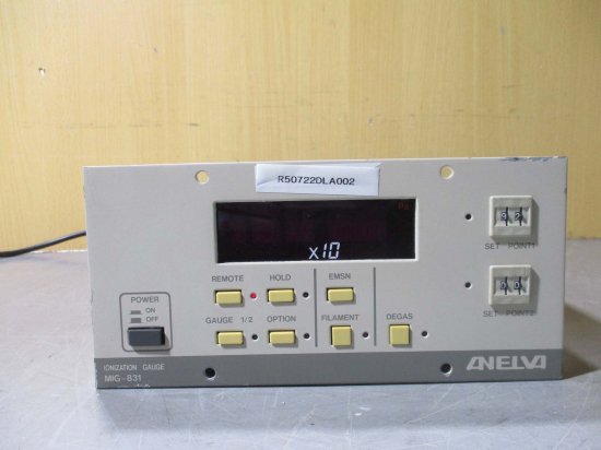 中古 ANELVA MIG-831 IONIZATION GAUGE ワイドレンジ電離真空計＜通電OK＞ - growdesystem