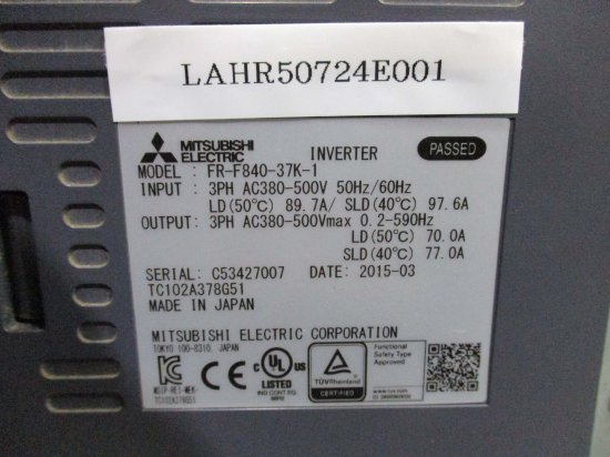 中古 MITSUBISHI INVERTER FR-F840-37K-1 インバータ 37KW - growdesystem