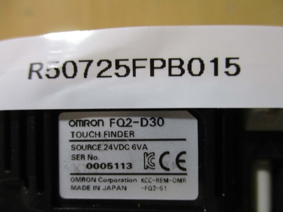 中古 OMRON タッチファインダ FQ2-D30 - growdesystem