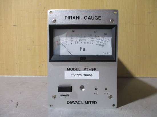 中古 DIAVAC LIMITED PIRANI GAUGE ピラニ真空計 PT-9P - growdesystem