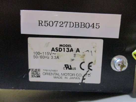 中古ORIENTAL MOTOR ステッピングドライバ ASD13A-A αSTEP用ドライバ - growdesystem