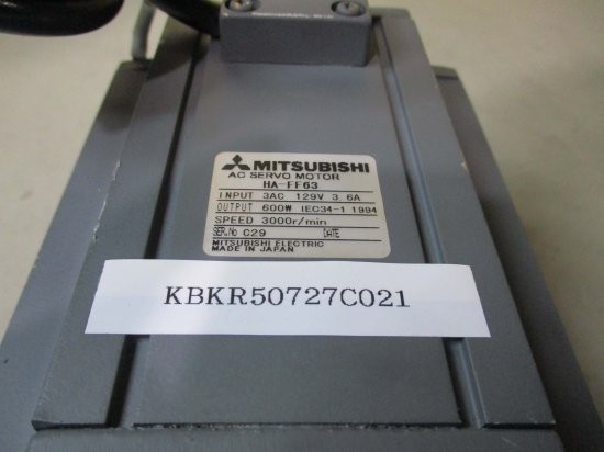 中古Mitsubishi HA-FF63 Servo Motor 3AC 129V 3.6V - growdesystem