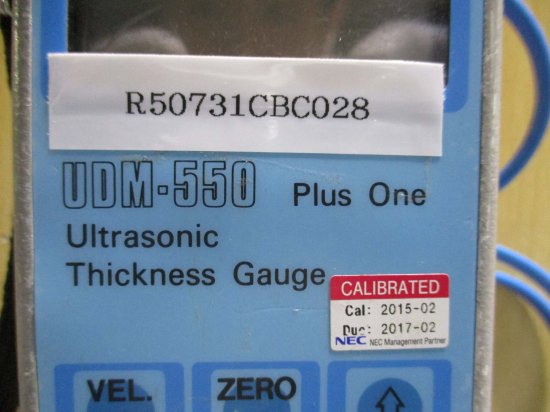 中古 TEITSU DENSHI ULTRASONIC THICKNESS GAUGE UDM-550/T528 超音波厚さ計 -  growdesystem