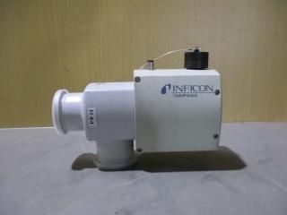  Inficon VAP040-X Right Angle Pneumatic Solenoid High Vaccum Valve 