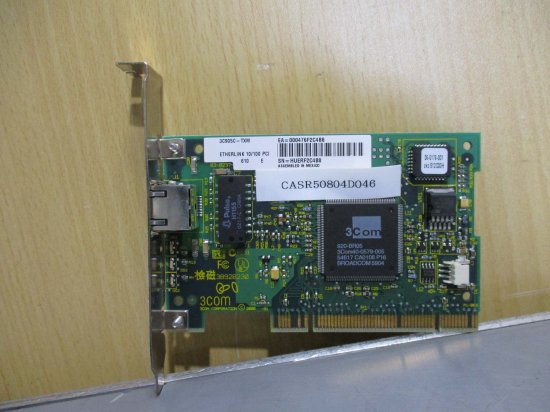 中古 3Com 3C905C-TX-M 10/100Mbps Etherlink PCI NIC - growdesystem