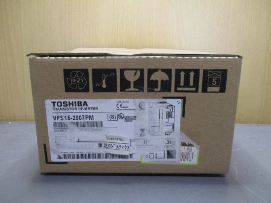 新古 TOSHIBA 東芝 VFS15-2007PM 0.75KW-1.8kVA-1HP インバーター 200V - growdesystem