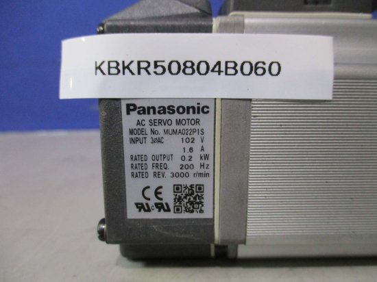 中古 Panasonic MSMD022P1S AC SERVO Motor 91V 1.6A 0.2kW - growdesystem