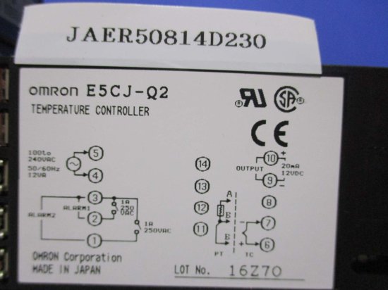 中古 OMRON TEMPERATURE CONTROLLER E5CJ-Q2 温度調節器 5個 - growdesystem