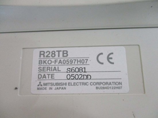 中古 MITSUBISHI R28TB BKOFA0597H07 ティーチングペンダント - growdesystem