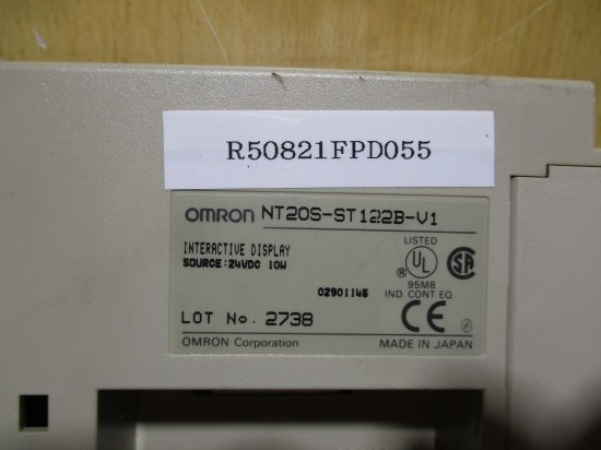 中古 OMRON NT20S-ST122B-V1 プログラマブルターミナル ＜通電OK＞ - growdesystem