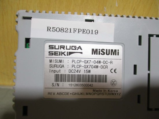 中古 MISUMI PLCP-GX7-04W-DC-R 液晶タッチパネル＜通電OK＞ - growdesystem