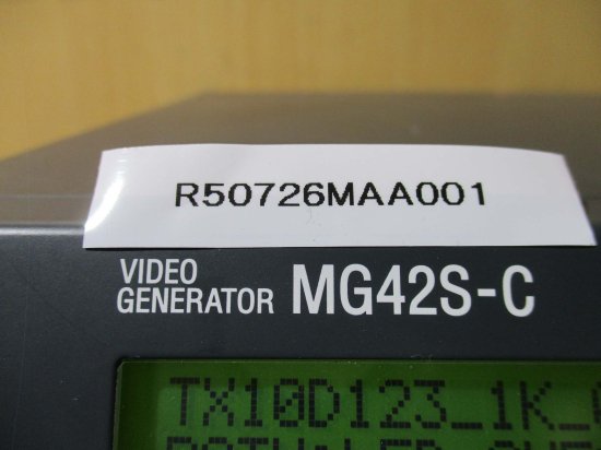 中古マキシマ画像研究所 MG42S-C VIDEO GENERATOR 通電OK - growdesystem