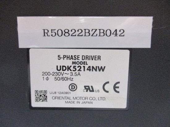 中古 Orientalmotor 5-PHASE DRIVER UDK5214NW ステッピングモーター用ドライバ - growdesystem