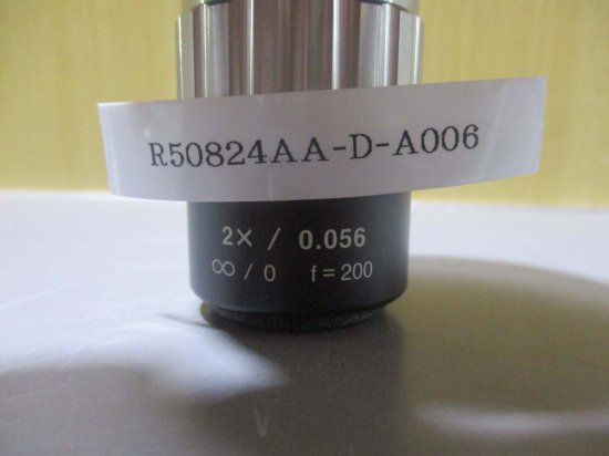 中古 Mitutoyo 対物レンズ 2x /0.056 ∞/0 f=200 - growdesystem