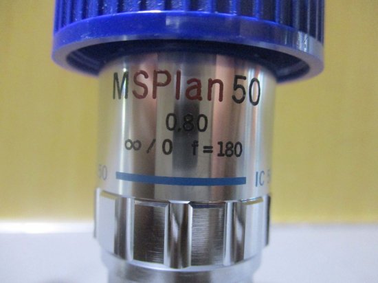 中古 OLMPUS MSPlan50 0.80 ∞/0 f=180 顕微鏡 対物レンズ - growdesystem