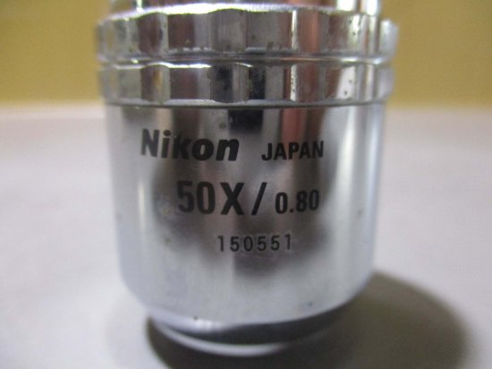 中古 Nikon CF Plan 50x/0.80 ∞/0 BD 顕微鏡対物レンズ - growdesystem