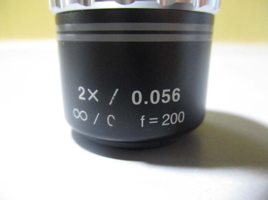 中古 Mitutoyo 対物レンズ 2x/0.056 ∞/0 f=200 - growdesystem