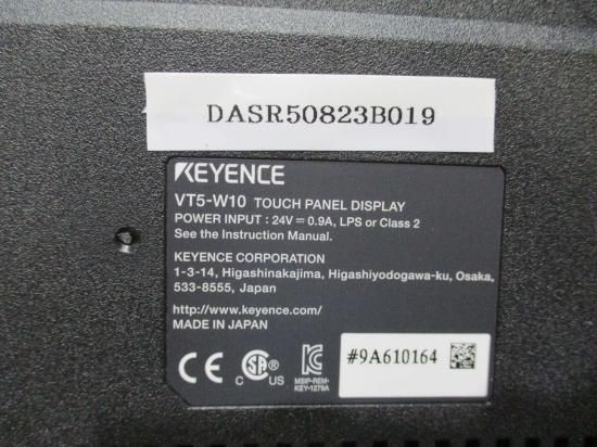 中古 KEYENCE タッチパネル VT5-W10 10型ワイド TFTカラー