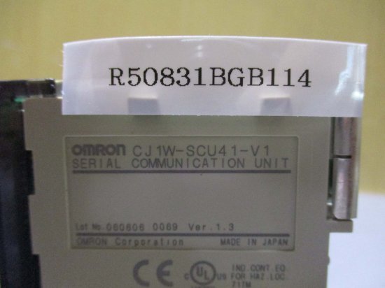 中古 OMRON SERIAL COMMUNICATION UNIT CJ1W-SCU41-V1 シリアルコミュニケーションユニット -  growdesystem