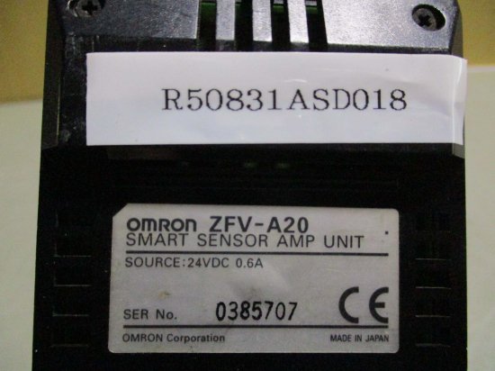 中古 OMRON SMART SENSOR AMP UNIT ZFV-A20/SMART SENSOR ZFV-SR50 - growdesystem