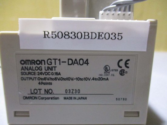 OMRON GT1-DA04 アナログ入力ユニット - ipasi.go.gov.br