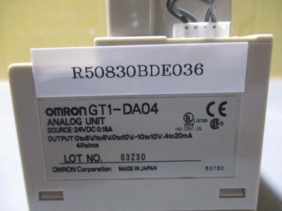 中古 OMRON アナログ入力/AD変換装置 GT1-AD04 ANALOG UNIT - growdesystem